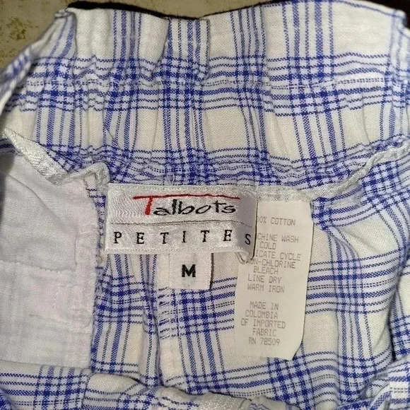 Vintage Talbots Petites High waist plaid shorts Size Medium - Picture 5 of 9